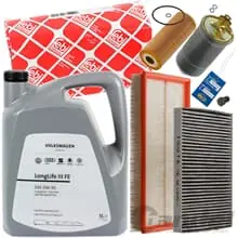 FEBI FILTERSET+5L ORIGINAL VW LL3 ÖL 1.9 TDI passend für GOLF IV BORA AUDI A3 8L Beliebt