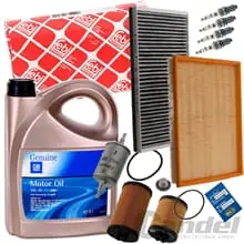 FEBI FILTER SET INSPEKTIONS PAKET+5L GM DEXOS 2 5W30 passend für OPEL CORSA C Rabatt