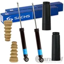 2x SACHS STOßDÄMPFER + PROTECTION KIT HINTEN für VW EOS 1F7 1F8 AB BJ 2006 Neuheit