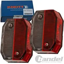 Top-Seller 2x KNOTT UMRISSLEUCHTE ROT/WEISS FLEXIPOINT ANHÄNGER BEGRENZUNG POSITIONSLEUCHTE