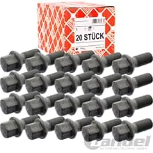 Zertifiziert 20x FEBI RADSCHRAUBE KUGELBUND STAHL-/ALUFELGEN passend für MB W639 A/C207