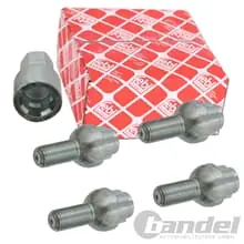 4x FEBI FELGENSCHLÖSSER FELGENSCHLOSSSATZ KUGELBUND für VW GOLF 1 2 3 4 CADDY Sofort Bestellen