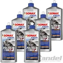 Wochenendangebot 6x 500ml SONAX XTREME POLISH+WAX 3 HYBRID NPT LACKVERSIEGELUNG POLITUR WACHS