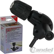 BGS WINKEL-BOHR-VORSATZ SCHRAUBER mit SCHNELL-SPANN-BOHRFUTTER BOHRMASCHINE Begrenztes Angebot
