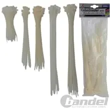 KRAFTMANN KABELBINDER-SORTIMENT KABEL-BINDER-SATZ 250-teilig WEIß Nylon Highlight