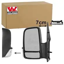 VAN WEZEL AUßENSPIEGEL LINKS RAUH passend für VW CRAFTER Top-Preis