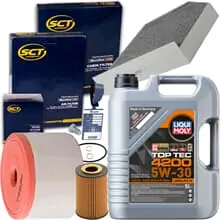 INSPEKTIONSPAKET+LIQUI MOLY 5W30 ÖL FÜR AUDI A6 C7 2.0 TDI 136+163+177 PS Heißes Angebot