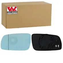 Echt VAN WEZEL SPIEGELGLAS ASPHÄRISCH BEHEIZBAR BLAU GETÖNT LINKS FÜR AUDI A3 A4 A6