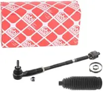 Markenprodukt FEBI SPURSTANGE MIT LENKMANSCHETTEN VORDERACHSE LINKS FÜR AUDI A3 Q2 SEAT