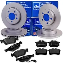 Schneller Versand ATE BREMSSCHEIBEN + CERAMIC BELÄGE VORNE+HINTEN für VW GOLF 5 6 A3 OCTAVIA LEON