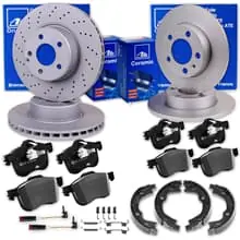 ATE BREMSSCHEIBEN + CERAMIC BELÄGE VORNE+HINTEN für MERCEDES C-KLASSE W204 S204 Direktkauf