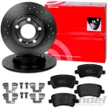 brembo SPORT BREMSSCHEIBEN + BELÄGE HINTEN für VOLVO V70 V60 XC70 S60 S80 Angebot