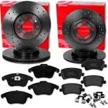 brembo SPORT BREMSSCHEIBEN + BELÄGE VORNE+ HINTEN für VOLVO V70 V60 XC70 S60 S80 Preisreduziert
