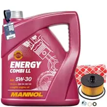 FEBI ÖLFILTER+MANNOL 5W30 ÖL FÜR MERCEDES A B KLASSE W/V177 W247 SMART 453 0,9 Knallerangebot
