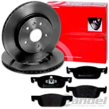 brembo BREMSSCHEIBEN + BELÄGE VORNE passend für DACIA SANDERO 2 + LOGAN / MCV 2 Markenware