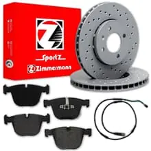 Solange Der Vorrat Reicht Zimmermann SPORT BREMSSCHEIBEN 345mm + BELÄGE HINTEN passend für BMW 5er GT F07