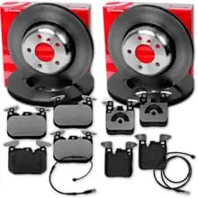 brembo BREMSSCHEIBEN+BELÄGE VORNE+HINTEN passend für BMW 3er 4er F30 F31 F32 F36 Nur Für Kurze Zeit
