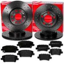 Bestseller brembo SPORT BREMSSCHEIBEN + BELÄGE VORNE HINTEN passend für HONDA CIVIC FN FK