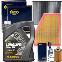 Günstig INSPEKTIONSPAKET+MANNOL 5W30 ÖL FÜR AUDI A1 8X SEAT IBIZA 4 IV 2.0 136+143 PS