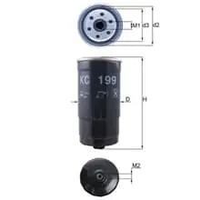 Super-Preis KNECHT KRAFTSTOFFFILTER ANSCHRAUBFILTER passend für HYUNDAI ELANTRA HIGHWAY