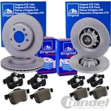 ATE BREMSSCHEIBEN + BELÄGE VORNE + HINTEN passend für RENAULT GRAND SENIC 3 Top-Angebot