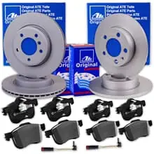 ATE BREMSSCHEIBEN + BELÄGE VORNE+HINTEN für MERCEDES C-KLASSE W/S203 CLK A/C209 Sale