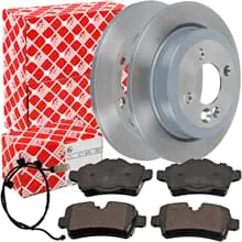 FEBI BREMSSCHEIBEN + BELÄGE HINTEN passend für MINI R55 R56 R57 R58 R59 Direkt Vom Hersteller