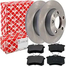 FEBI BREMSSCHEIBEN + BELÄGE HINTEN passend für VW GOLF 4 POLO 6R 9N BEETLE BORA Sofort Bestellen