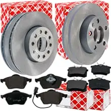Mega-Angebot FEBI BREMSSCHEIBEN + BELÄGE VA+HA passend für VW GOLF IV BEETLE BORA AUDI A3