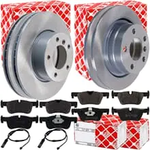 FEBI BREMSSCHEIBEN + BELÄGE VA+HA passend für BMW 1er F20 F21 + 2er F23 F22 Super-Preis