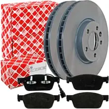FEBI BREMSSCHEIBEN Ø340mm+ BELÄGE VORNE passend für VW T5 T6 BUS MULTIVAN PR=2E4 Expressversand