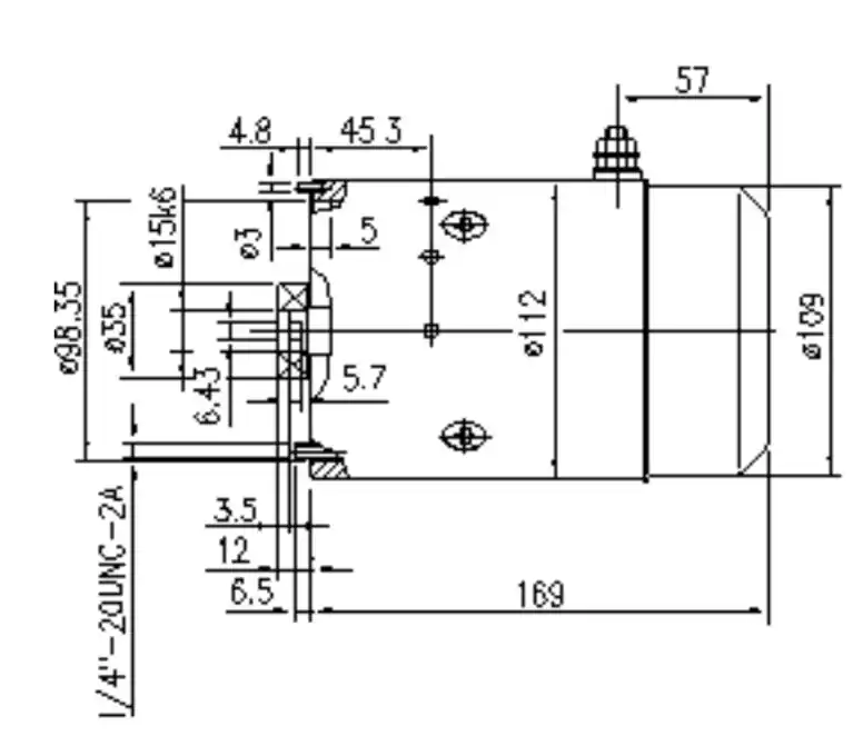 Zertifiziert Gleichstrommotor Mahle MM26 IM0305 für HALDEX, 1.6kW 12V