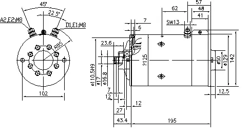 Gleichstrommotor Mahle MM89 IM0009 für BREVINI ICEM, 3.0kW 24V Top-Preis