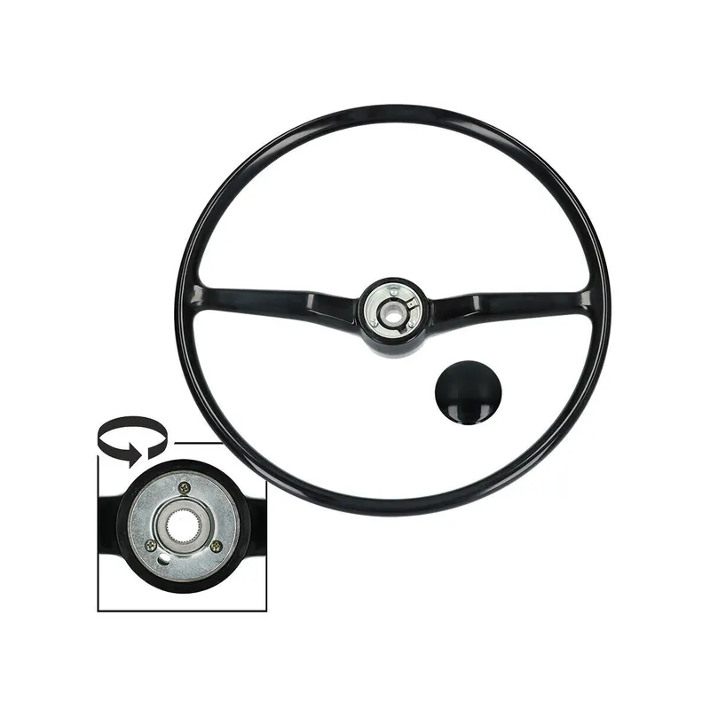Lenkrad schwarz, passend für VW Bus T2 08.67-10.73 Markenware