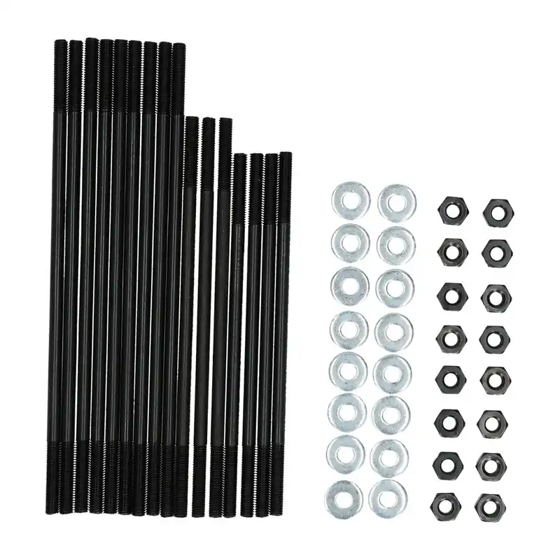 Zylinderstehbolzen 8 mm Satz std +1/2 länge CrMd passend für VW Käfer, Karmann Ghia, Bus T1/T2, Typ 3 Type 1 Preisknaller