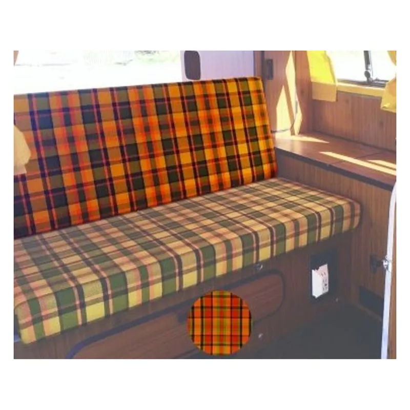 Westfalia, Rückenlehnenbezug, 3/4 Sitz-/Schlafbank, Orange-Grün,T2 Rabatt