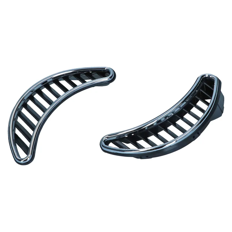 Luftgitter Seitenscheibe Schwartz/Inox verchromt passend für VW Käfer 08/70- Sichere Zahlung
