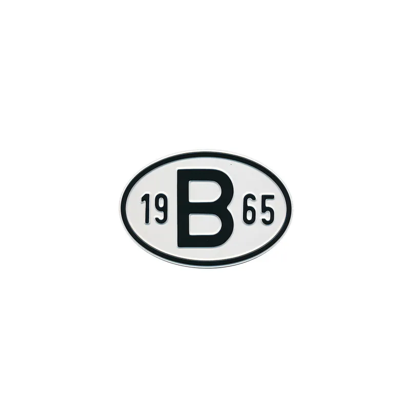 Schild B 1965 passend für VW Käfer, Karmann Ghia, Bus T1, Typ 3 Jetzt Bestellen