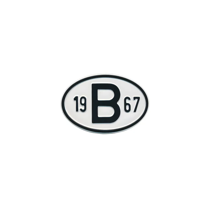 Schild B 1967 passend für VW Käfer, Karmann Ghia, Bus T1/T2, Typ 3 Must-Have
