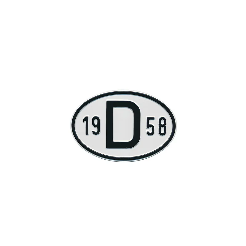 Must-Have Schild D 1958 passend für VW Käfer, Karmann Ghia, Bus T1