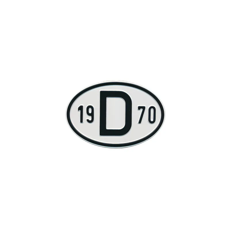 Schild D 1970 passend für VW Käfer, Karmann Ghia, Bus T1/T2, Typ 3 Online Kaufen