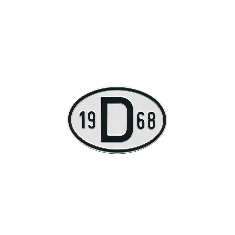 Schild D 1968 passend für VW Käfer, Karmann Ghia, Bus T1/T2, Typ 3 Wochenendangebot