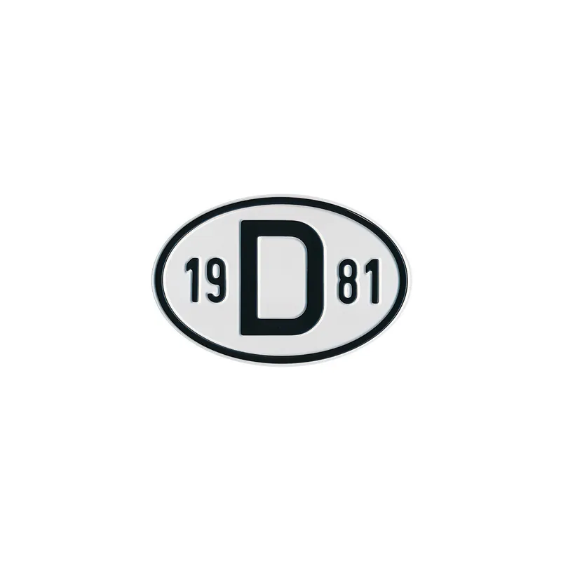 Schild D 1981 passend für VW Käfer, Bus T3 Preis Gesenkt