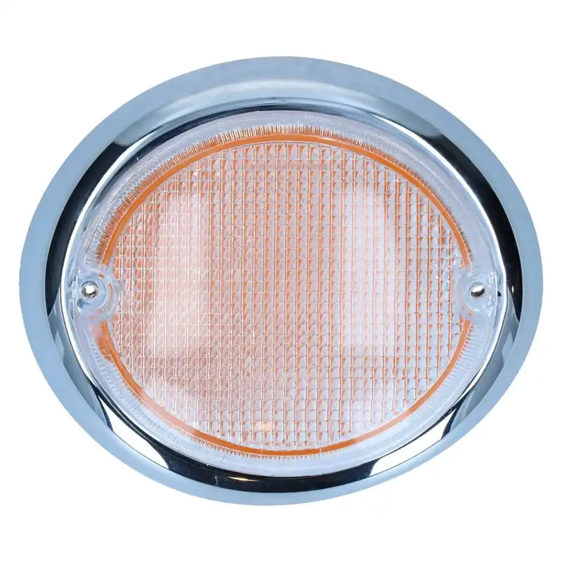Neu Im Sortiment Blinkerglas, Rechts Weiss/Orange mit E-Prüfung passend für VW Bus T1 08/63-07/67